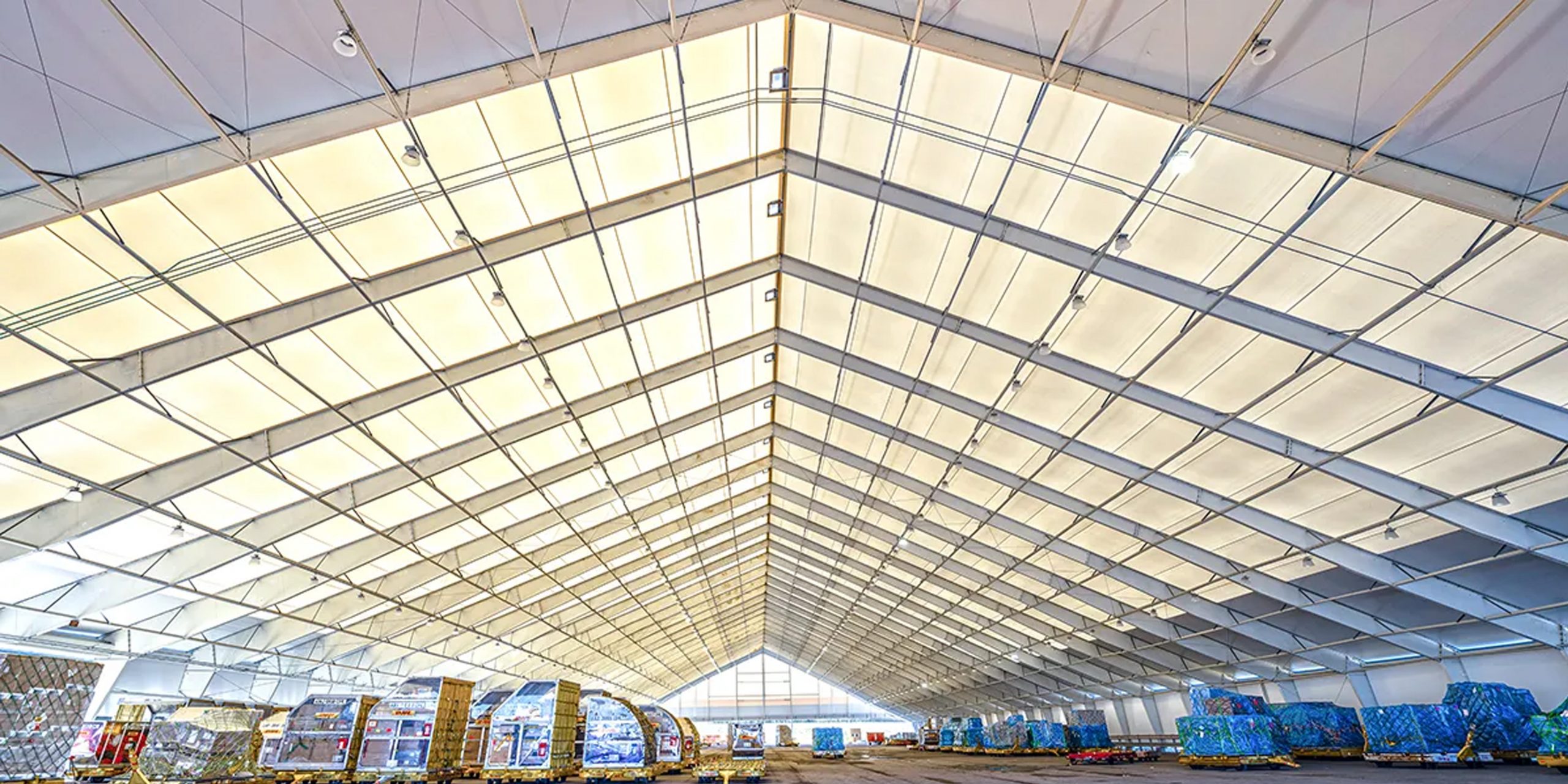 Aviation structure tent for airport hangar and aircraft storage