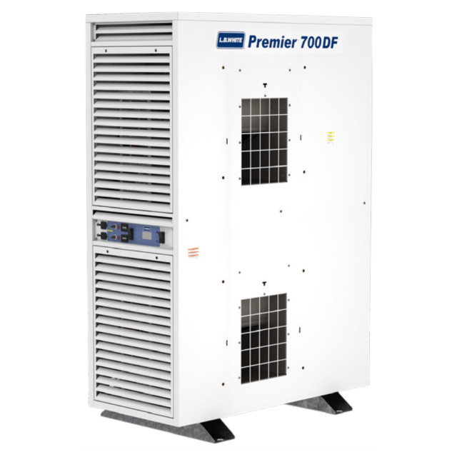 L.B. White Premier 700DF — 700,000 BTU/hr Ductable Enclosed-Flame Heater