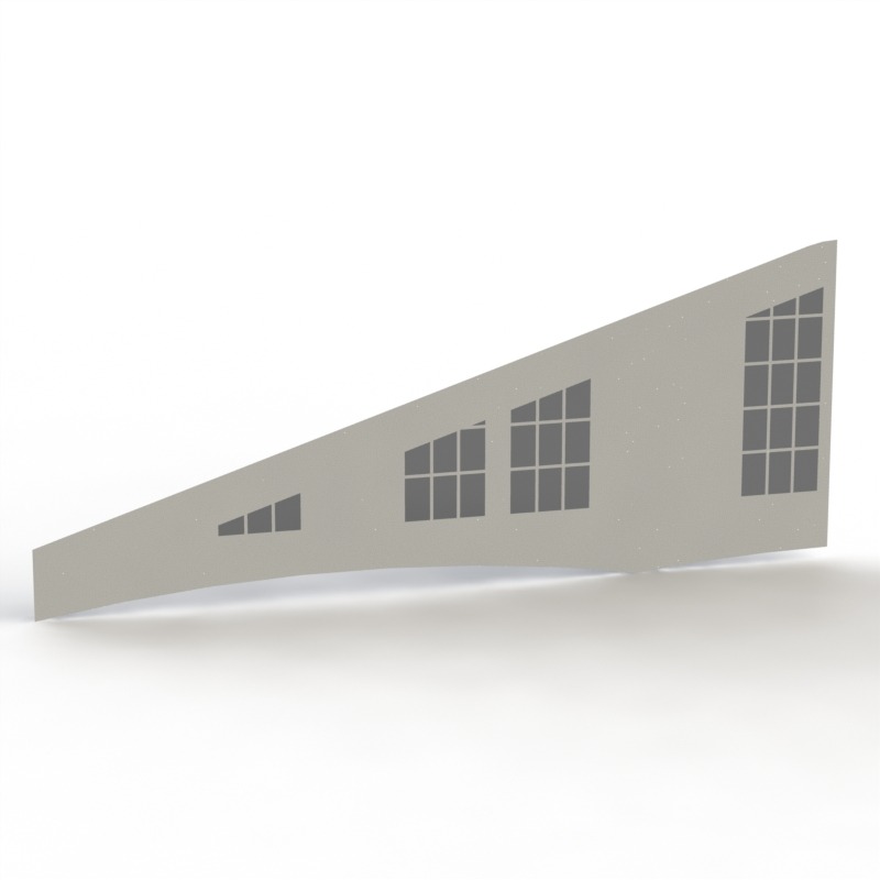 French Tinted Window Gable End